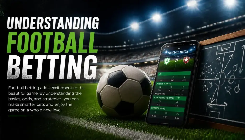 Football betting intro illustration