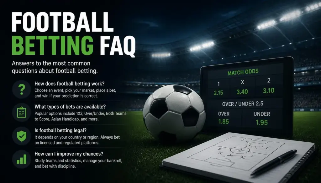 Football betting faq illustration