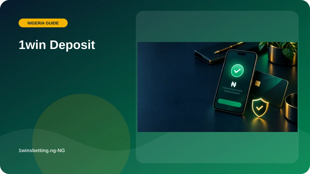 1win Deposit illustration