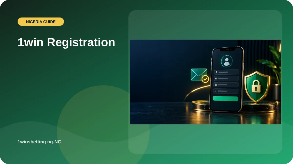 1win Registration illustration