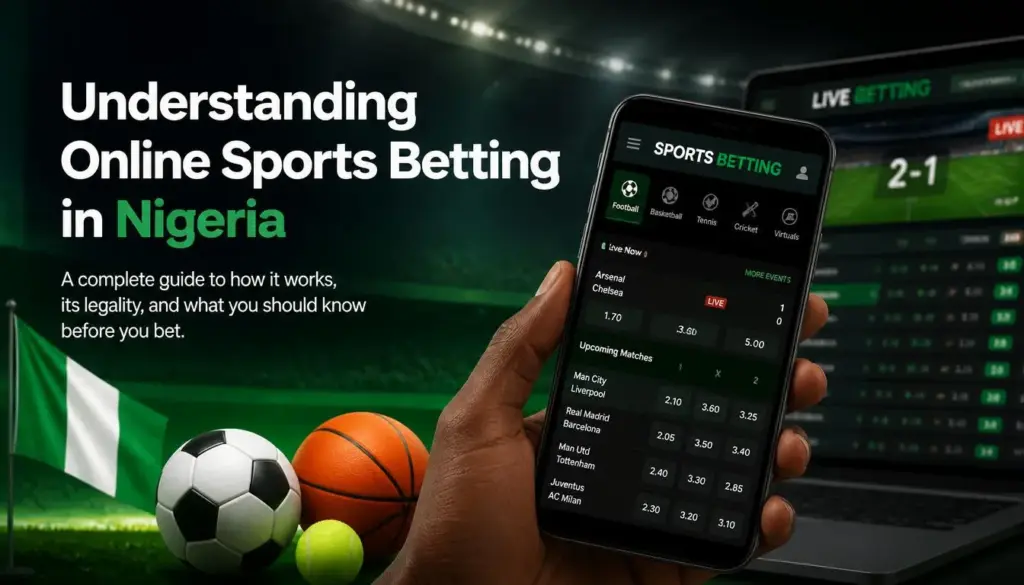Sports betting intro illustration